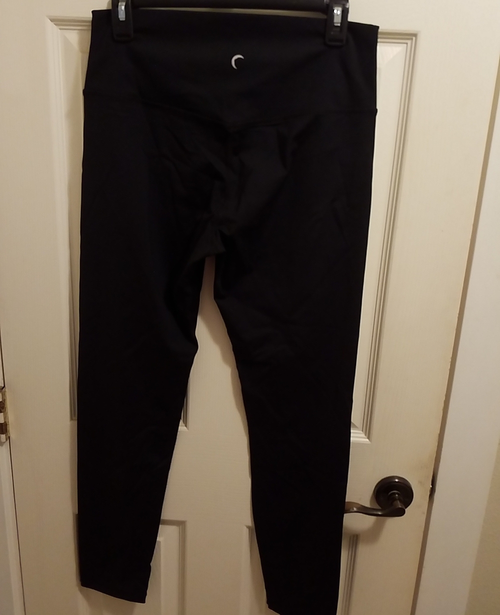 ZYIA Black High-Rise Leggings with Crescent Tag